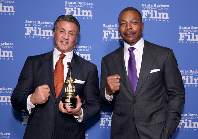 シルヴェスター・スタローン＆カール・ウェザース Photo by Rebecca Sapp/Getty Images for Santa Barbara International Film Festival