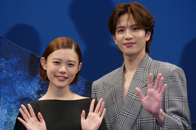 杉咲花　志尊淳／『52ヘルツのクジラたち』完成披露試写会