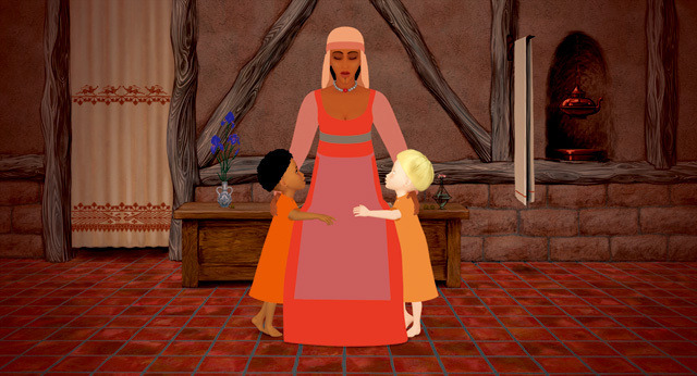 『アズールとアスマール』© 2006 Nord-Ouest Production - Mac Guff Ligne - Studio O - France 3 Cinéma - Rhône-Alpes Cinéma - Artémis Production - Zahorimédia - Intuitions Films - Lucky Red