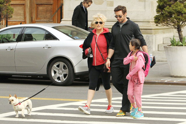 ヒュー・ジャックマン家族 -(C) Startraks／Aflo