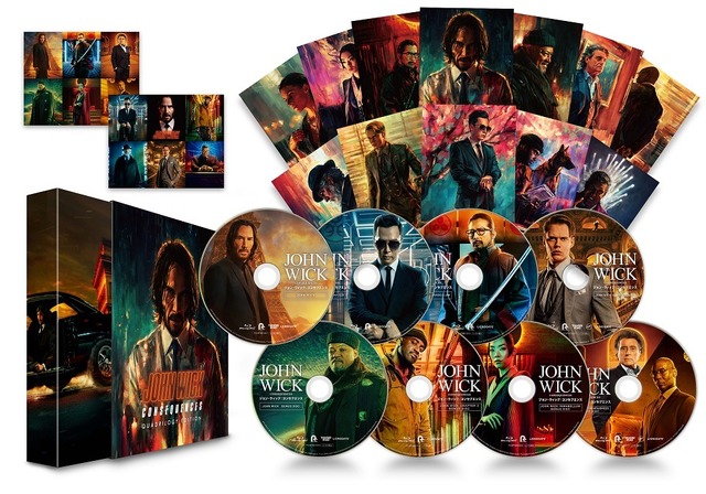 クアドリロジー・エディション Blu-ray 【数量限定・8枚組】『ジョン・ウィック：コンセクエンス』(R), TM & (C) 2024 Lions Gate Entertainment Inc. All Rights Reserved.
