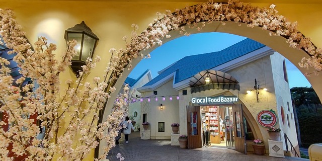 昼夜でイクスピアリの表情が変わる！“桜”カラーに染まる「サクラ ランタン ストリート」開催中