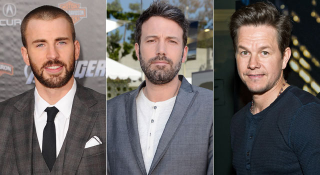 クリス・エヴァンス、ベン・アフレック、マーク・ウォルバーグ -(C) Getty Images