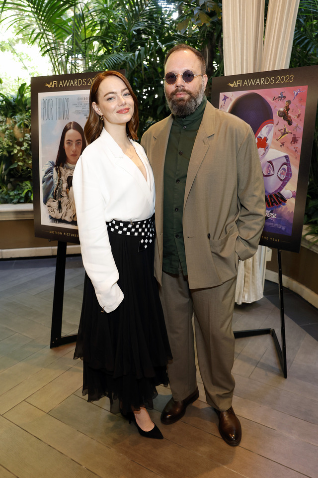 エマ・ストーン＆ヨルゴス・ランティモス監督 Photo by Frazer Harrison/Getty Images