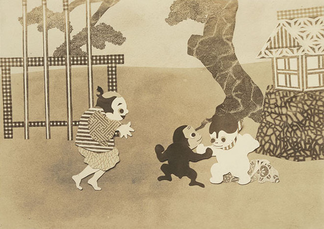 《無声アニメ》『お関所』写真提供：国立映画アーカイブ