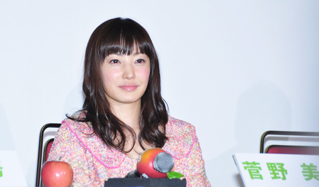 菅野美穂／『奇跡のリンゴ』完成報告会見