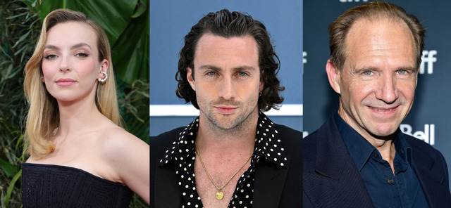 ジョディ・カマー＆アーロン・テイラー＝ジョンソン＆レイフ・ファインズ (C) Getty Images