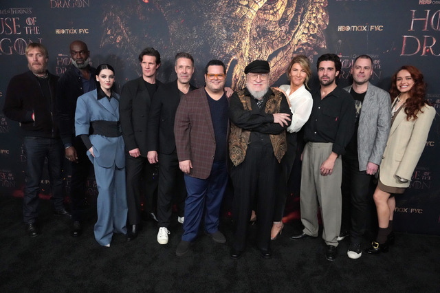 ジョージ・R・R・マーティン＆キャスト陣「ハウス・オブ・ザ・ドラゴン」 Photo by Jeff Kravitz/FilmMagic for HBO