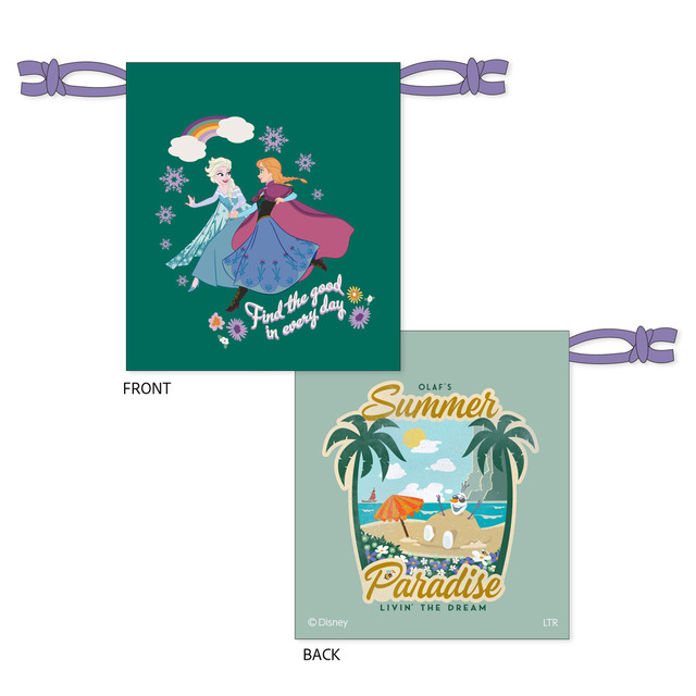 巾着（グリーン）税込1,430円 ©Disney