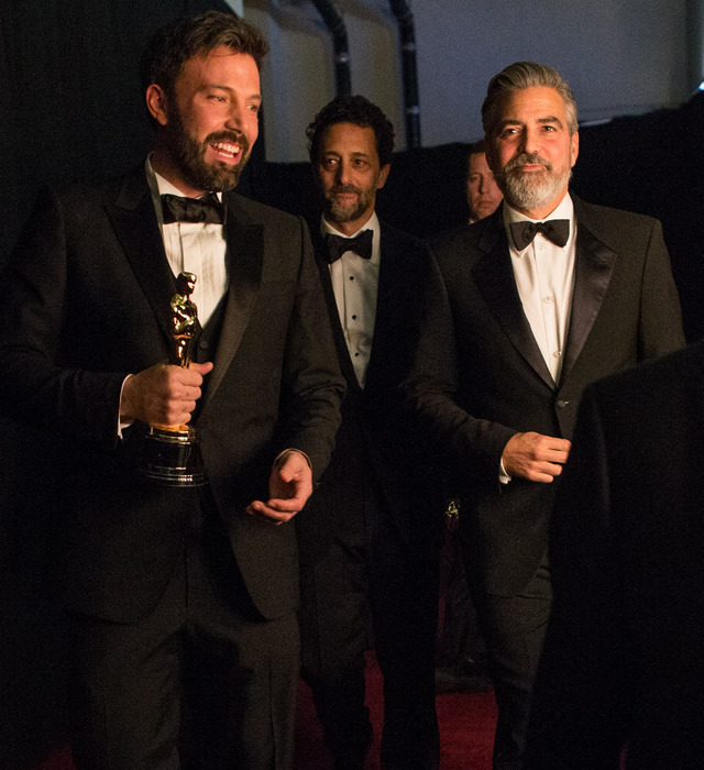 ヒュー・ジャックマン＆ジョージ・クルーニー＠第85回アカデミー賞  -(C) Getty Images