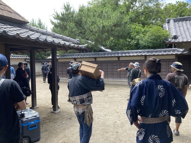 大河ドラマ「べらぼう～蔦重栄華乃夢噺～」松竹京都撮影所　ロケ
