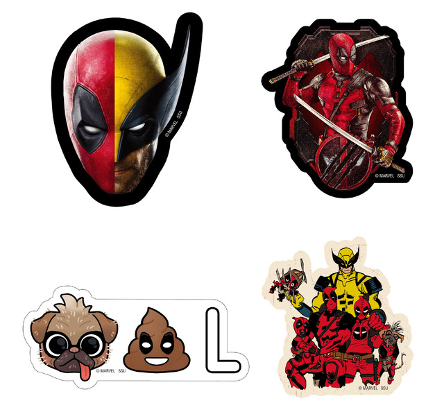 【H賞】ダイカットステッカーセット（全8種）／サイズ：約W60×90mm以内