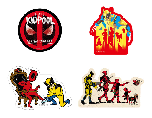 【H賞】ダイカットステッカーセット（全8種）／サイズ：約W60×90mm以内