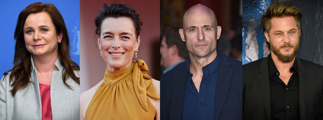 エミリー・ワトソン＆オリヴィア・ウィリアムズ＆マーク・ストロング＆トラヴィス・フィメル (C) Getty Images