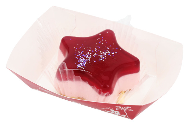 カシスゼリー＆ラズベリームースケーキ 1個 550円スーベニアプレート付きはプラス750円