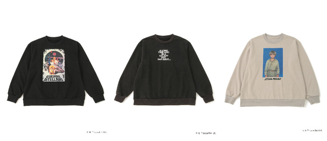 STAR WARSクルーネックスウェット／8,250円（税込）