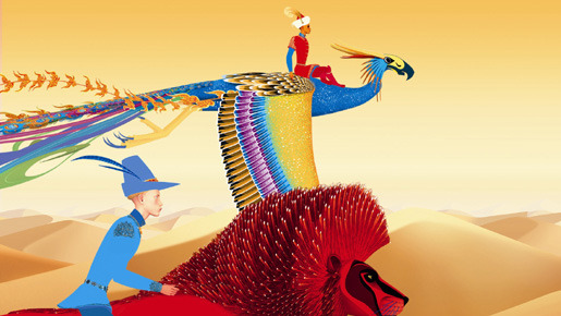 『アズールとアスマール』 -(C) 2006 Nord-Ouest Production - Mac Guff Ligne - Studio O - France 3 Cinema -Rhone-Alpes Cinema - Artemis Production - Zahorimedia - Intuitions Films - Lucky Red