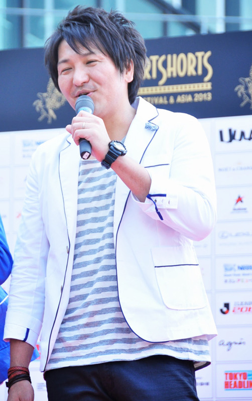 真栄田賢（スリムクラブ）／東京スカイツリー開業1周年記念ショートフィルム『TOKYO SKY STORY』会見