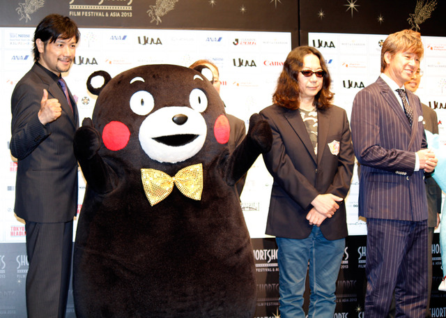 くまモン＆別所哲也＆みうらじゅん＆安斎肇／「ショートショート　フィルムフェスティバル＆アジア2013」オープニング・セレモニー