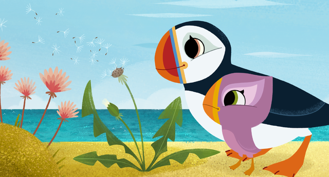 『パフィンの小さな島』© 2023 Puffin Rock and The New Friends