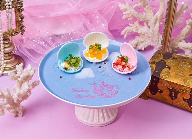 『リトル・マーメイド』OH MY CAFE 「貝殻のフルーツヨーグルト」（C）Disney