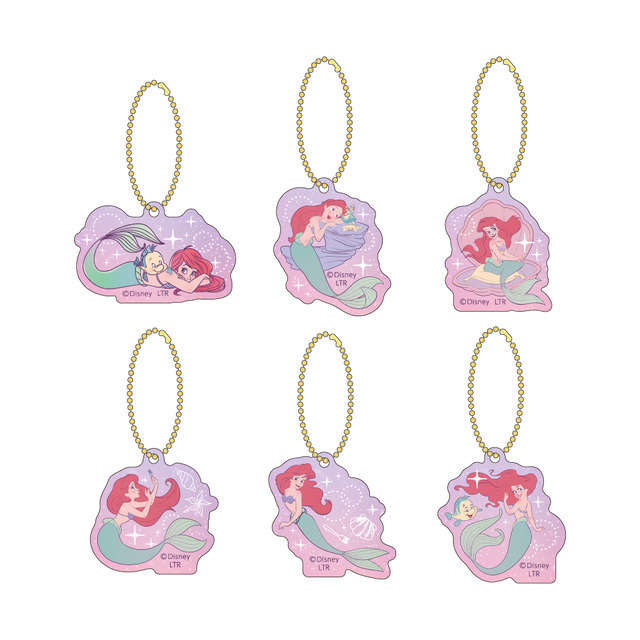 『リトル・マーメイド』OH MY CAFE 「ラメアクリルキーホルダー」（C）Disney