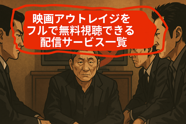 映画「アウトレイジ」の配信停止はなぜ？視聴できるサービスや無料で見る方法はある？
