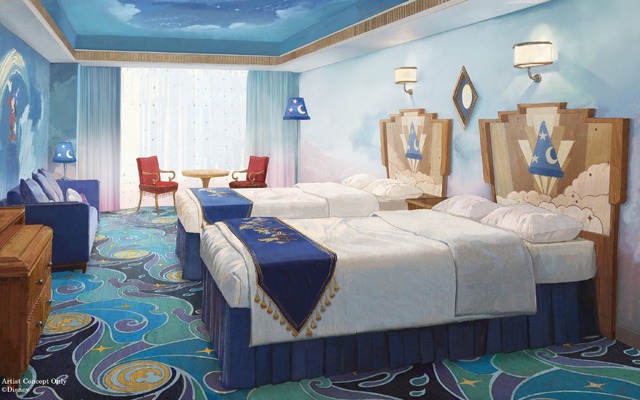 「魔法使いの弟子」モチーフの新客室！開業25周年のディズニーアンバサダーホテルに登場