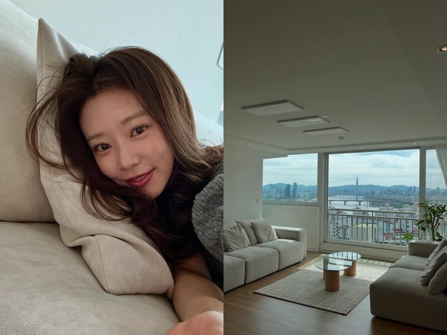 『離婚保険』女優イ・ジュビン、ソウルの街並みを一望できる新居を公開「こんな家に住みたい」【PHOTO】