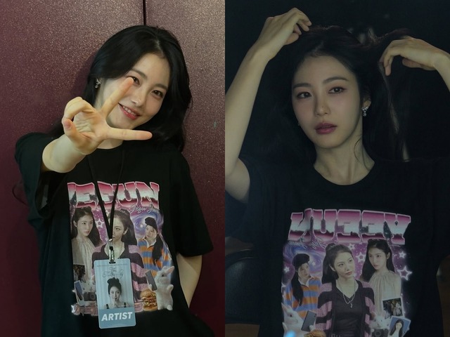 Tシャツを着てもあふれる高級感…女優シン・イェウン、初ファンミの舞台裏を公開【PHOTO】