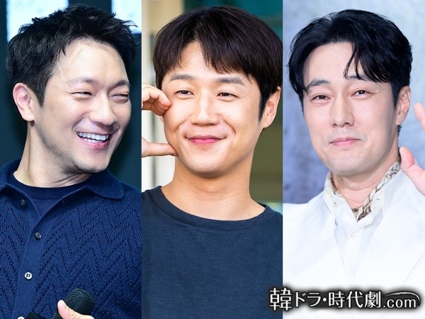 左からソン・ソック、チョン・ジュンウォン、ソ・ジソブ