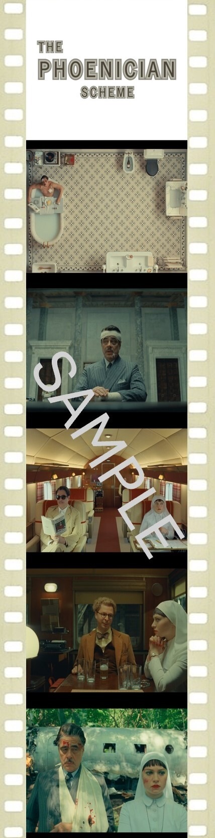 『ザ・ザ・コルダのフェニキア計画』特製35mmフィルム型しおり© 2025 TPS Productions, LLC. All Rights Reserved.