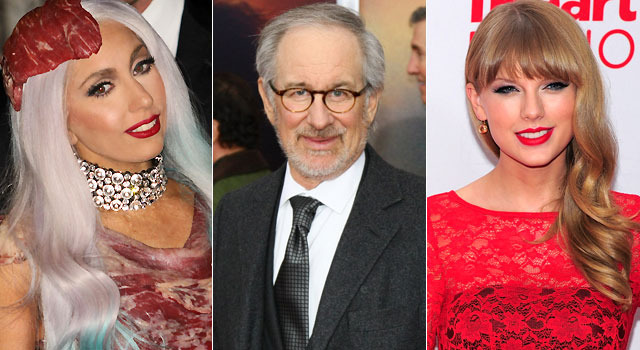 レディー・ガガ＆スティーブン・スピルバーグ＆テイラー・スウィフト -(C) Getty Images