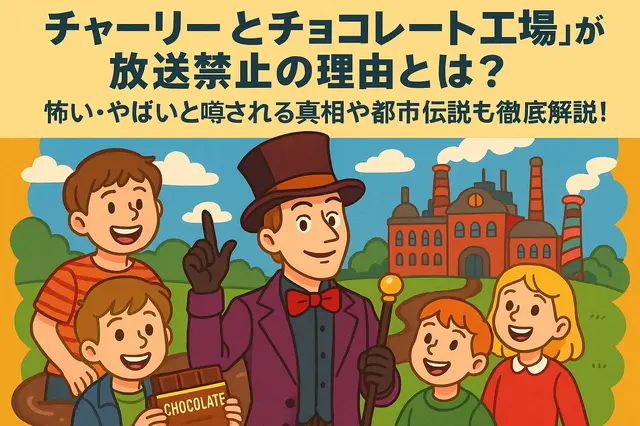 チャーリーとチョコレート工場が放送禁止の理由とは？怖い・やばいと噂される真相や都市伝説も徹底解説！