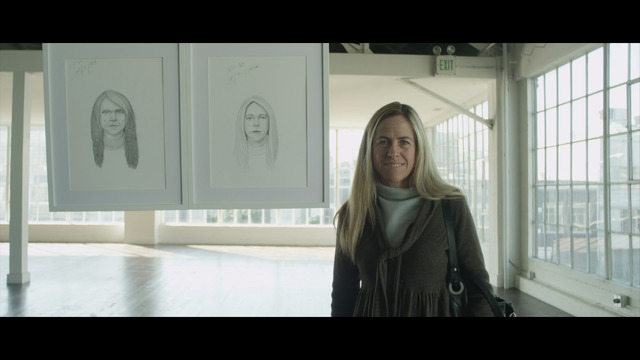 自分の証言から制作された似顔絵（左）＆他人の証言から制作された似顔絵（中央）＆ご本人の女性／「Dove Real Beauty Sketches（ダヴ リアルビューティー スケッチ）」