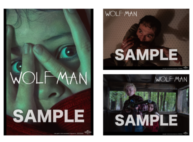 『ウルフマン』(C) 2025 Universal Studios. All Rights Reserved.　Amazon特典ビジュアルシート3枚セット