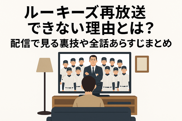 「ルーキーズ」再放送できない理由とは？配信で見る裏技や全話あらすじまとめ