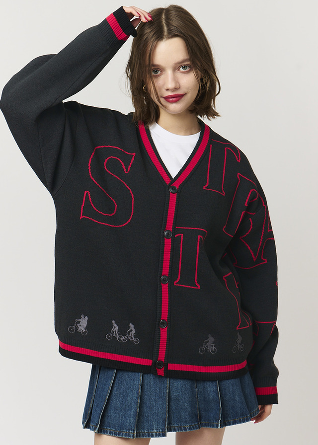 ウォッシャブルジャカードカーディガン ¥7,900