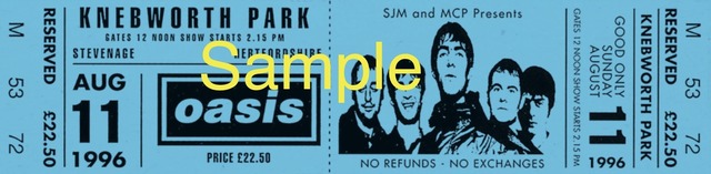 『オアシス｜ネブワース1996：DAY2 Sunday 11th August』© Big Brother Recordings Ltd /Photo by Jill Furmanovsky