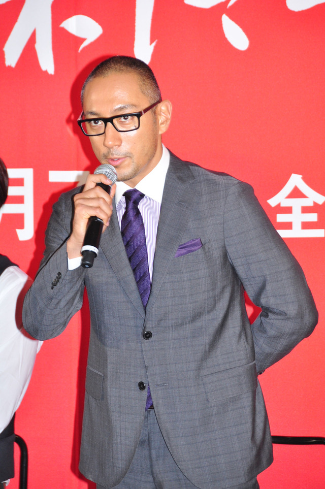 『利休にたずねよ』完成報告会見（市川海老蔵さん）