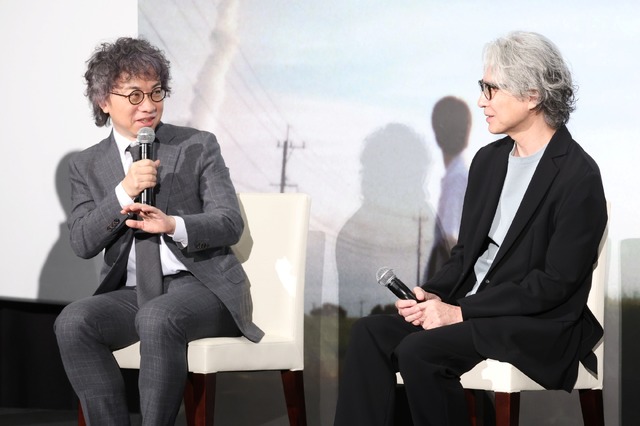 『秒速5センチメートル』完成披露試写会　吉岡秀隆、新海誠氏