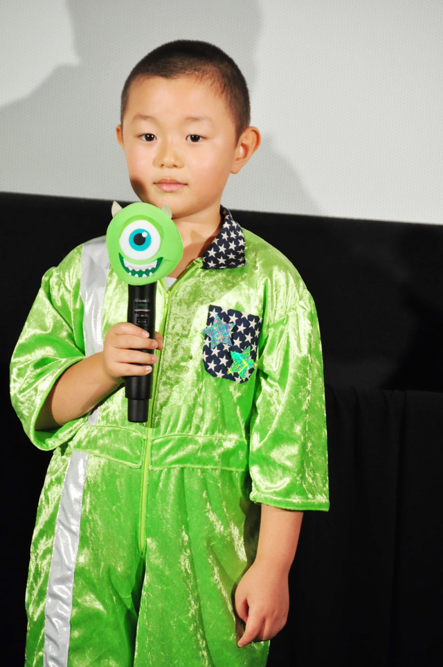 『モンスターズ・ユニバーシティ』大ヒット舞台挨拶／佐藤和太くん