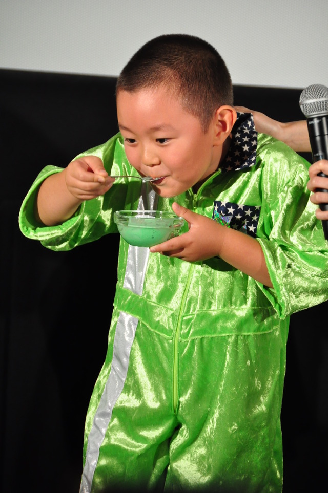 『モンスターズ・ユニバーシティ』大ヒット舞台挨拶／佐藤和太くん