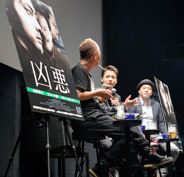 山田孝之＆三池崇史監督＆白石和彌監督／『凶悪』トークショー in 「三池崇史 presents 大人だけの空間」（