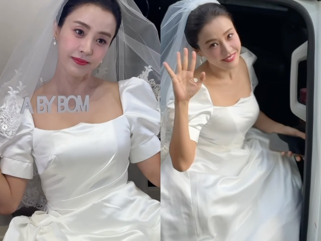 『チャングム』女優パク・ウネの近況にびっくり！花嫁姿で“粋な番宣”【PHOTO】