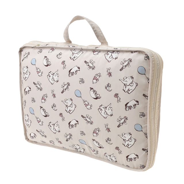 「POOH TRAVEL」衣類圧縮収納ポーチ（L)