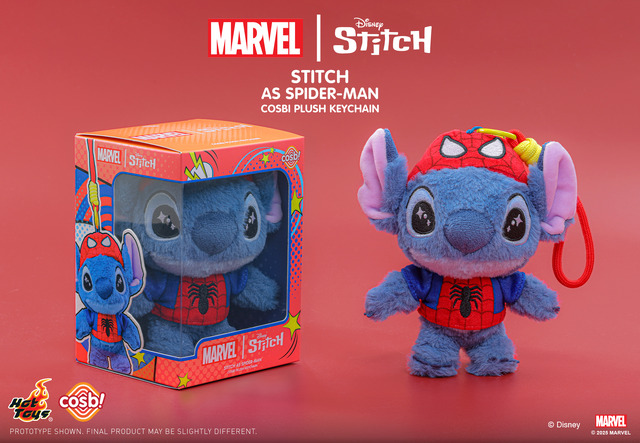 【ホットトイズ・ZAKKA】コスビ・ぬいぐるみキーチェーン「マーベル｜スティッチ」