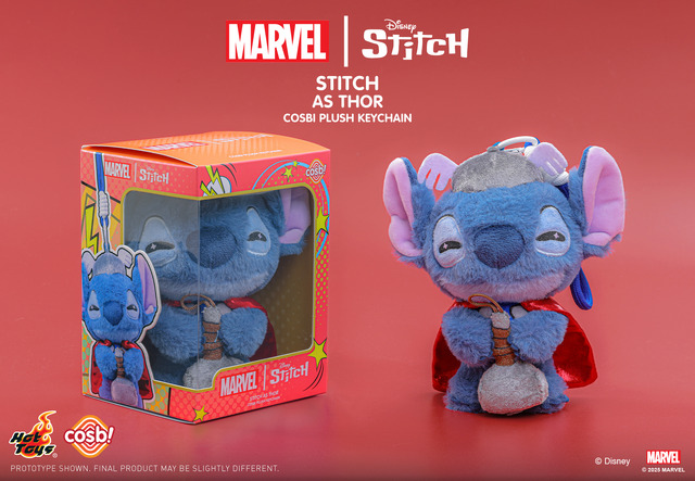 【ホットトイズ・ZAKKA】コスビ・ぬいぐるみキーチェーン「マーベル｜スティッチ」