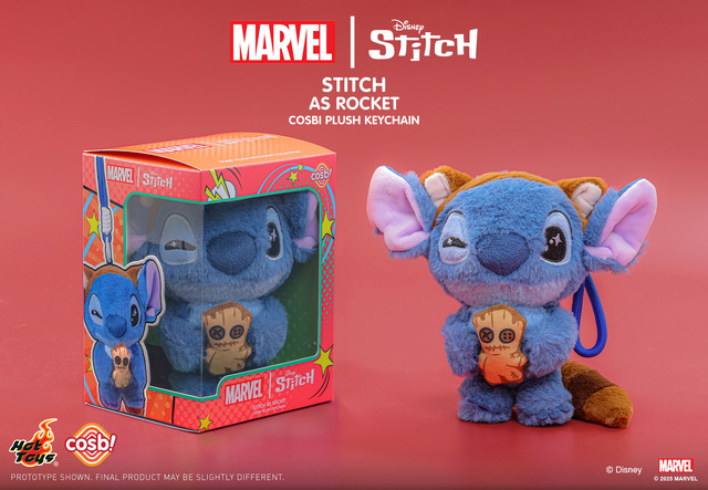 【ホットトイズ・ZAKKA】コスビ・ぬいぐるみキーチェーン「マーベル｜スティッチ」