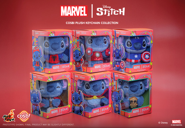 【ホットトイズ・ZAKKA】コスビ・ぬいぐるみキーチェーン「マーベル｜スティッチ」